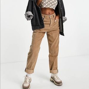 ASOS high-waisted brown/tan mom jeans